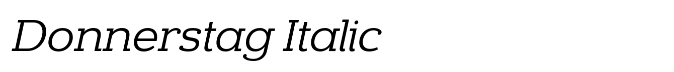 Donnerstag Italic